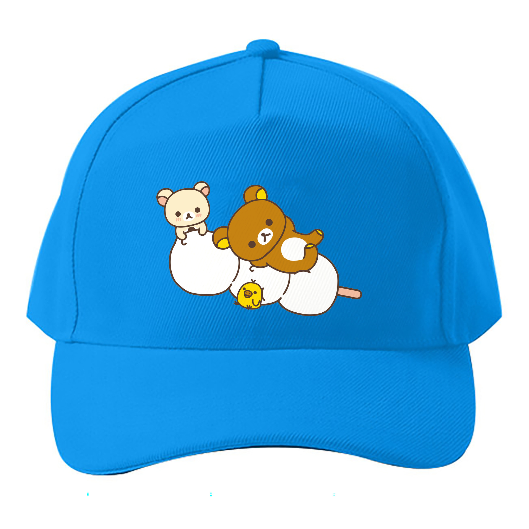 （画像用） リラックマ リラックマ キイロイトリ Rilakkuma Korilakkuma Kiiroitori ベースボールキャップ 綿100％ 男女兼用 帽子 スポーツ
